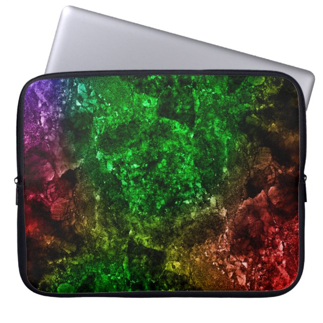 Flerfärgad marmor i naturligt mönster, blandningen laptop fodral (Framsidan)