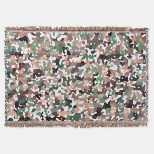 Flerfärgad Mönster Mysfilt (Framsidan)