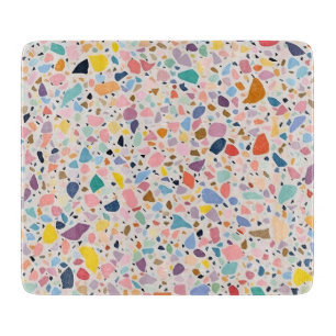 Flerfärgad Pastell Terrazzo Skärbräda