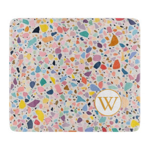 Flerfärgad Pastell Terrazzo Skärbräda