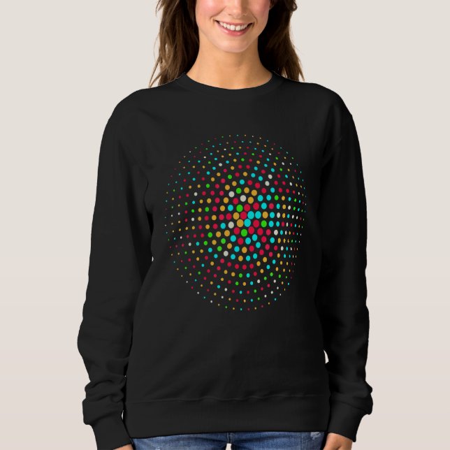 Flerfärgad Prickcirkel Internationella Prickdagskl T Shirt (Framsida)