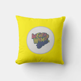 Flerfärgad "rik Whimsy" bokstavsdesign Kudde