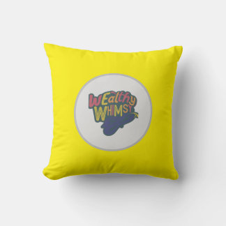 Flerfärgad "rik Whimsy" bokstavsdesign Kudde