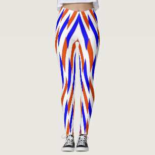 Flerfärgad sicksack-mönster "Ratti_Creative_Arts L Leggings
