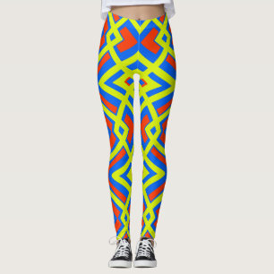 Flerfärgad sömlös mönster "Ratti_Creative_Arts" Leggings
