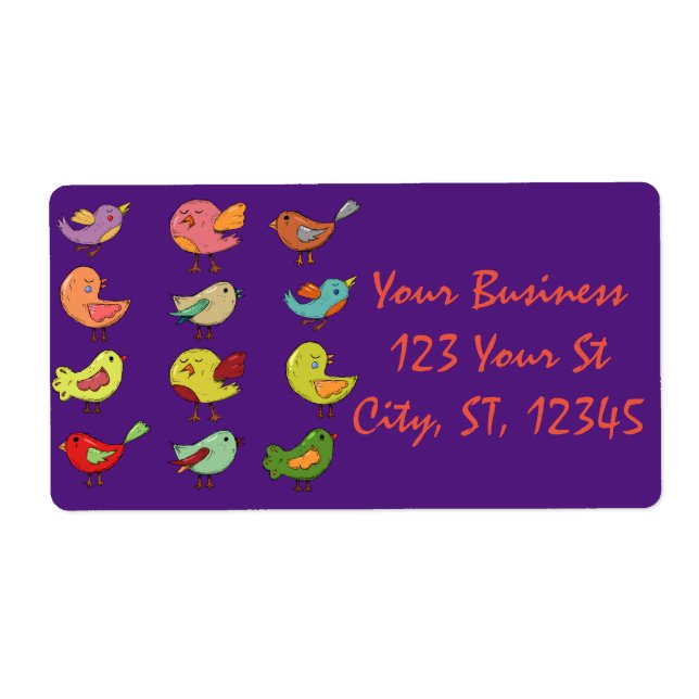 Flerfärgad sötsparadsfåglar Thunder_Cove Fraktsedel (Framsidan)