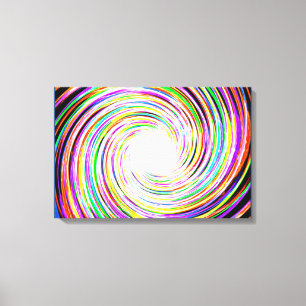 Flerfärgad Spark Swirl-arbetsyta Canvastryck