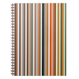 Flerfärgad stripe Mönster Anteckningsbok