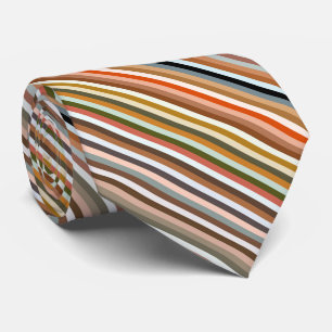 Flerfärgad stripe Mönster Slips