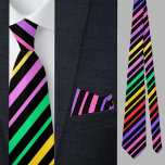 Flerfärgad stripe Mönster Slips<br><div class="desc">Flerfärgad rand Mönster-nacke.</div>