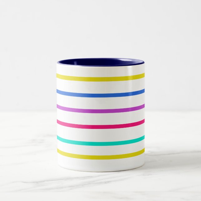 Flerfärgad stripe Mugg (Center)