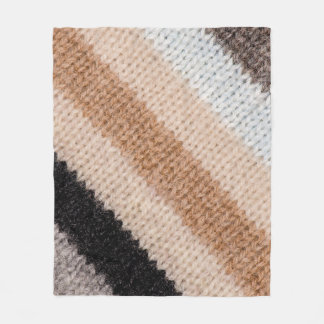 Flerfärgad, strippad ull: Fabric Struktur Fleecefilt