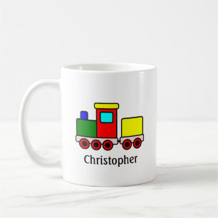 Flerfärgad Tåg Personlig Kaffemugg