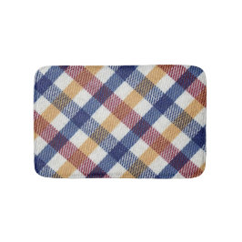 Flerfärgad Tartan Mönster Badrumsmatta