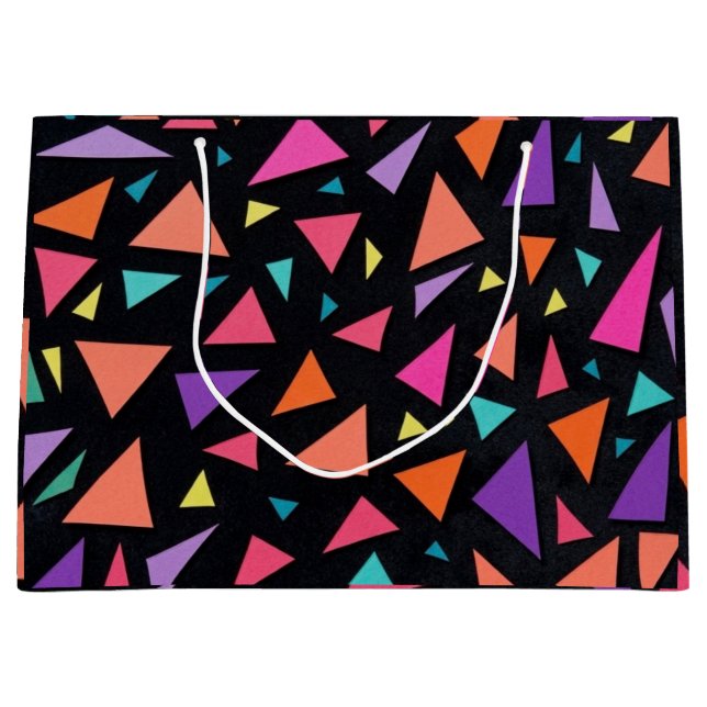 Flerfärgad trekantig geometrisk mönster (Framsidan)