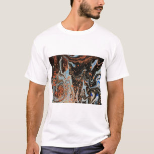 Flerfärgad vätska t shirt