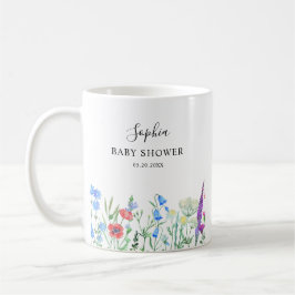 Flerfärgad Vildblomma Barnkalas Firande Kaffemugg