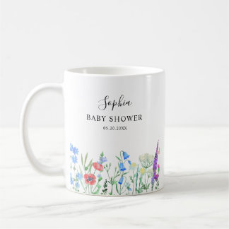Flerfärgad Vildblomma Barnkalas Firande Kaffemugg
