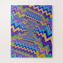 flerfärgad vört på pussel