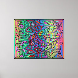 flerfärgade abstrakter canvastryck