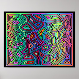 flerfärgade abstrakter poster