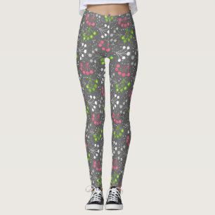 Flerfärgade bärplansformade mönster-reflexer leggings