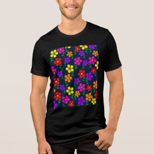 Flerfärgade blommor Blommönster-34654 T Shirt