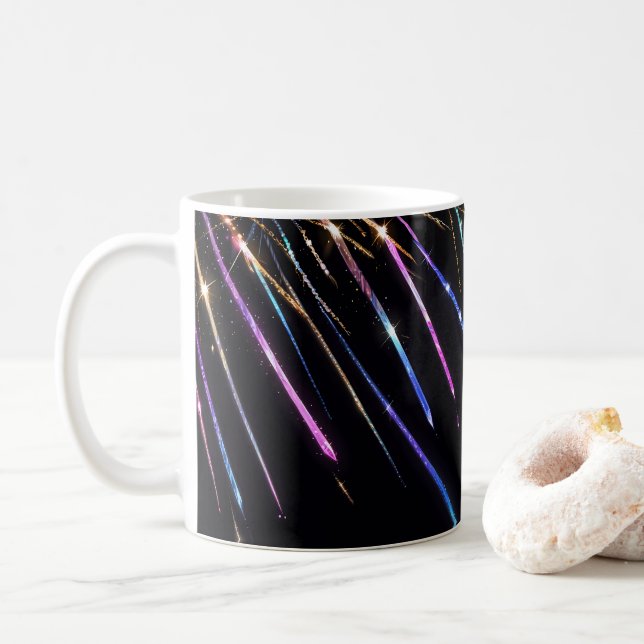 Flerfärgade brytpunkter kaffemugg (Med munk)