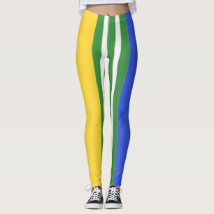 Flerfärgade färgämnen leggings