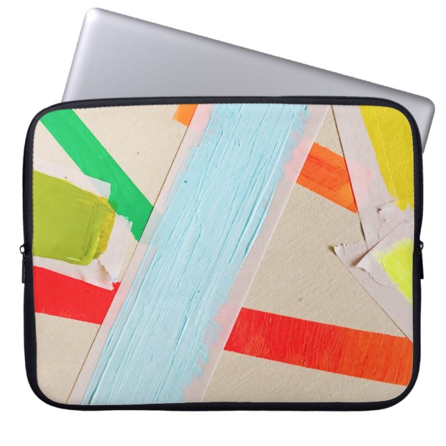 Flerfärgade färger laptop fodral (Framsidan)