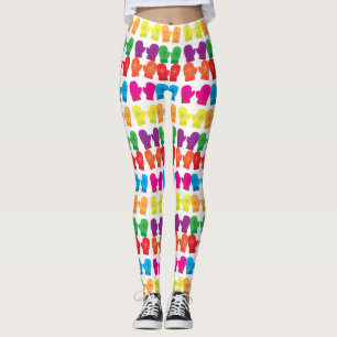 Flerfärgade kantfärgade mittens Thunder_Cove Leggings