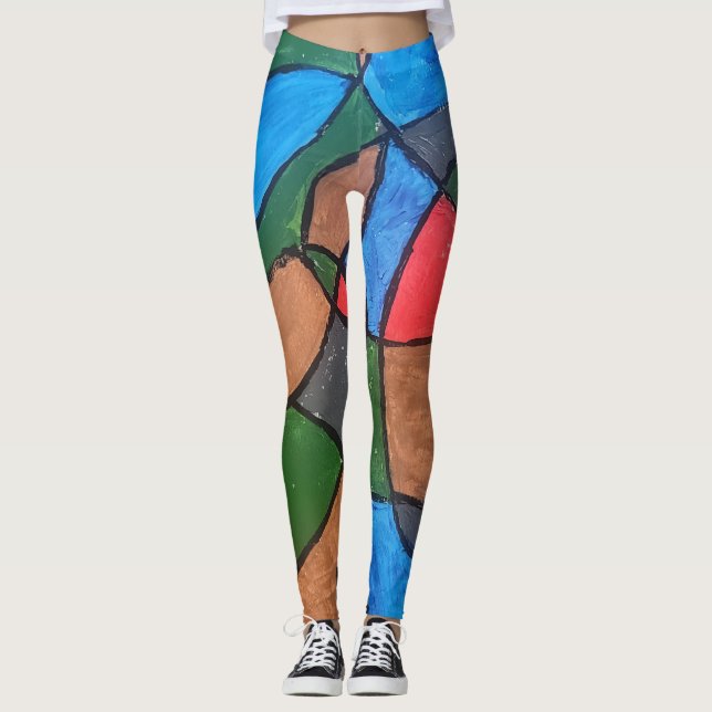 Flerfärgade Leggings (Framsida)