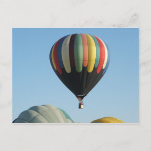 Flerfärgade luftballonger vykort