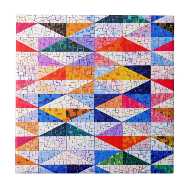 Flerfärgade mosaik-effekt keramiska plattor kakelplatta (Framsidan)