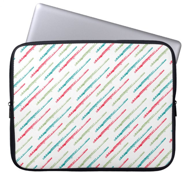 Flerfärgade plåtar laptop fodral (Framsidan)