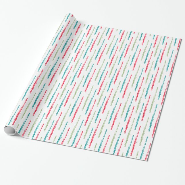 Flerfärgade plåtar presentpapper (Utrullad)