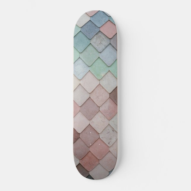 Flerfärgade plattor mini skateboard bräda 18,5 cm (Framsida)