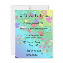 Flerfärgade pussel delara