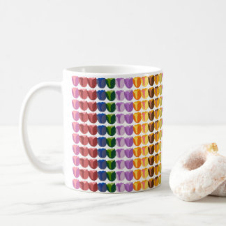 Flerfärgade tulpaner för våren kaffemugg
