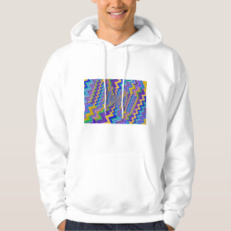 flerfärgade virvlar på hoodie