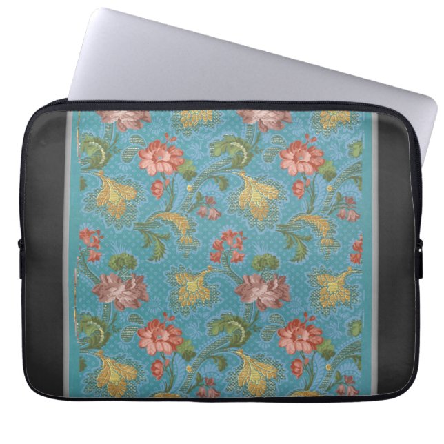 FlerFärgaders blommor Mönster Laptop Fodral (Framsidan)