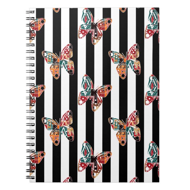 Flerfärgaders fjäril anteckningsbok (Framsidan)