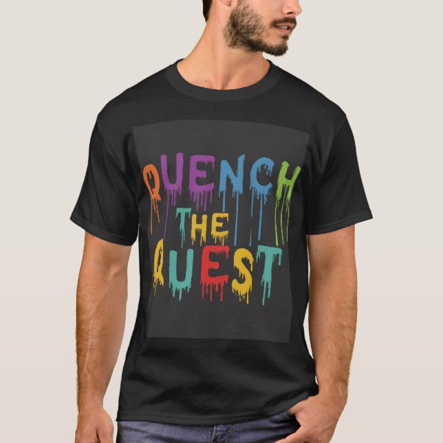 Flerfärgat Äventyr: Quest T-Shirt-dämpas T Shirt (Framsida)