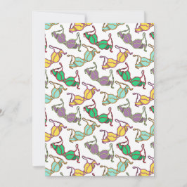 Flerfärgat Bra Mönster Inbjudningar