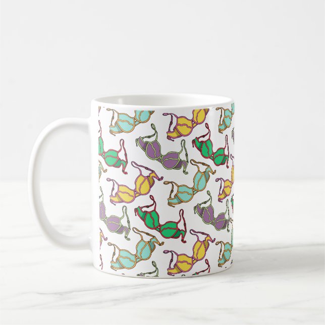 Flerfärgat Bra Mönster Kaffemugg (Vänster)