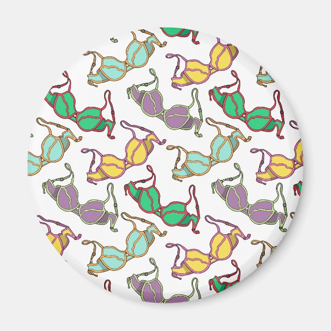 Flerfärgat Bra Mönster Magnet (Framsidan)