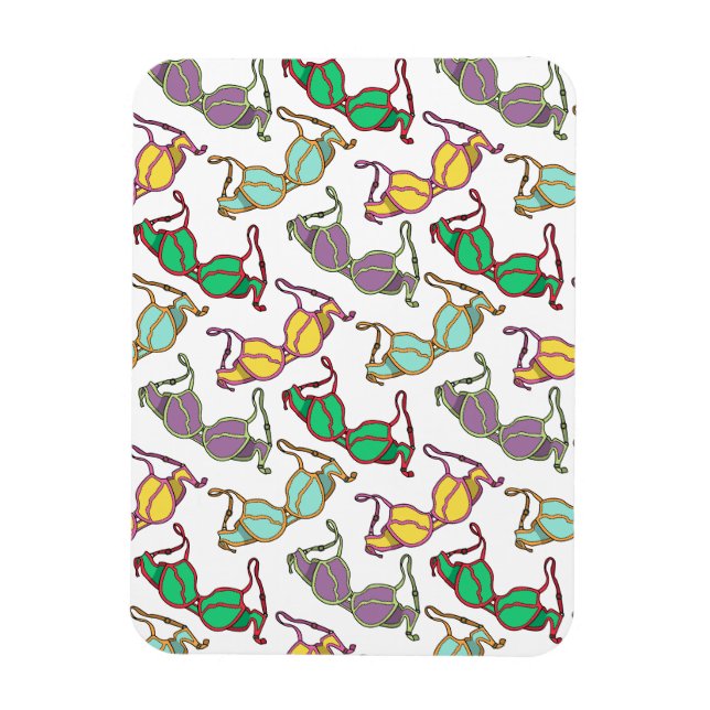 Flerfärgat Bra Mönster Magnet (Vertikal)