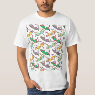 Flerfärgat Bra Mönster T Shirt