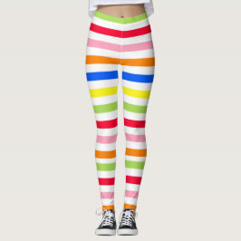 Flerfärgat kandy Rand Leggings