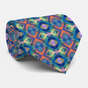 Flerfärgat Mönster Neck Tie Slips
